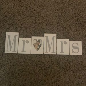 Wooden wedding frame. Brand new